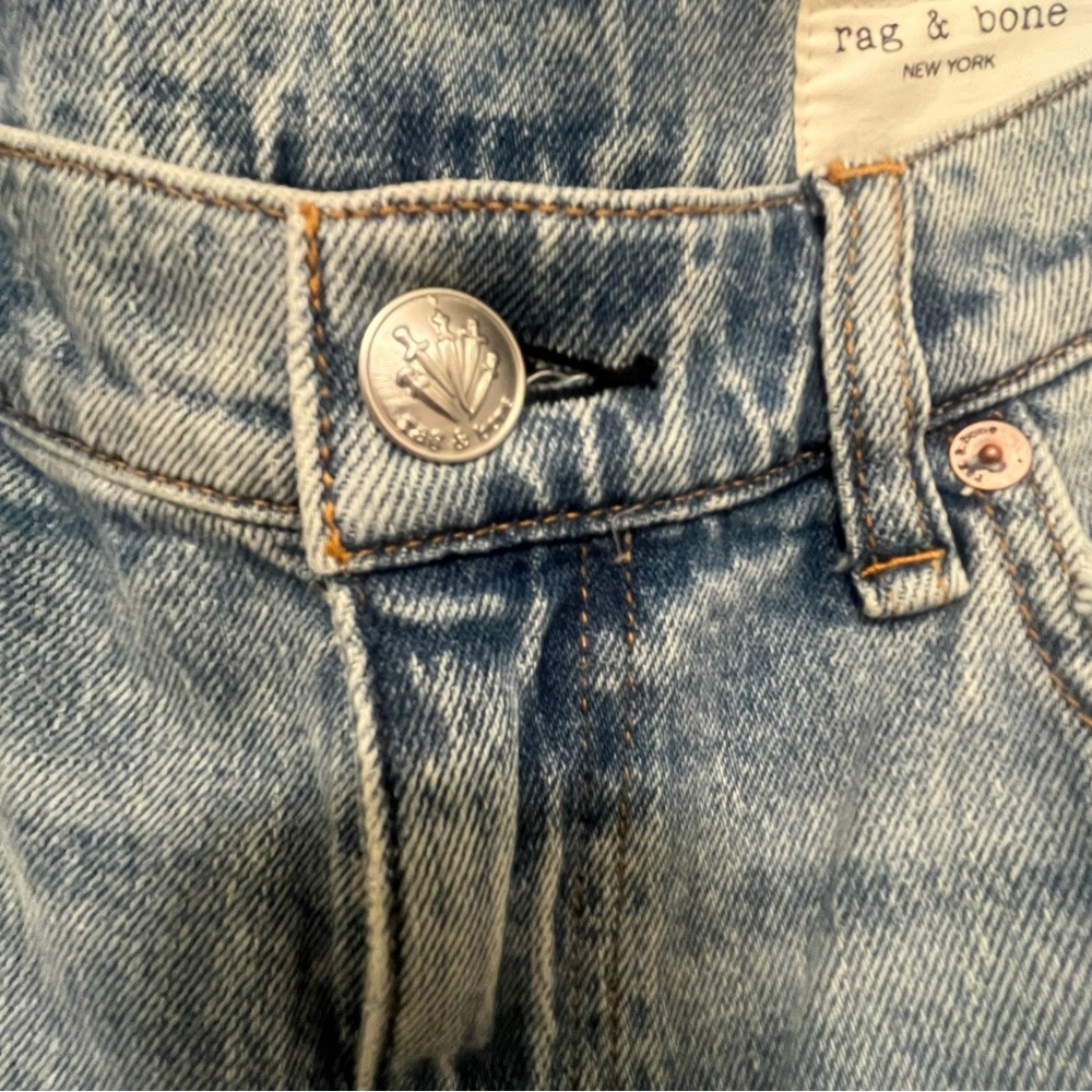 Rag and bone The Harlow mid-rise ankle straight light blue jeans BRAND NEW - Picture 6 of 8